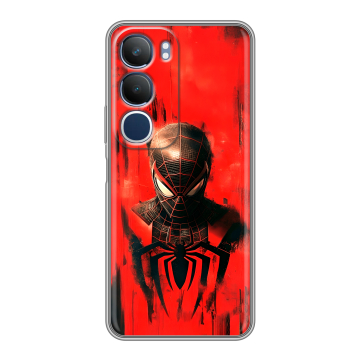 Силиконовый чехол на Vivo Y19s с принтом человек паук spiderman