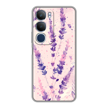 Силиконовый чехол на Vivo Y19s с принтом цветы лаванда