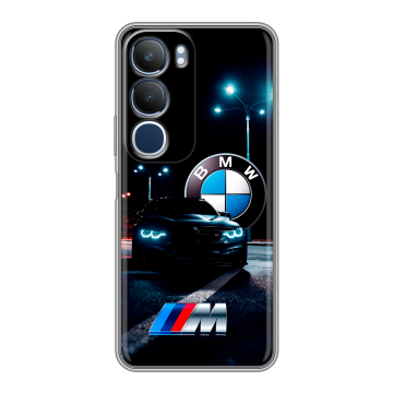 Силиконовый чехол на Vivo Y19s с принтом БМВ BMW Силиконовый чехол на Vivo Y19s с принтом БМВ BMW