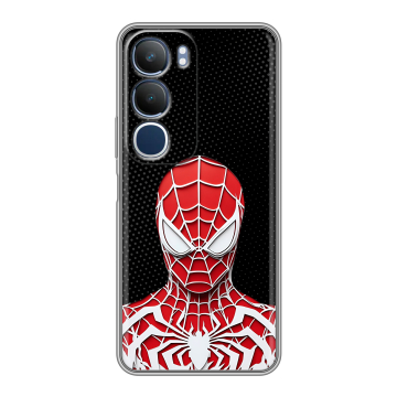 Силиконовый чехол на Vivo Y19s с принтом человек паук spiderman