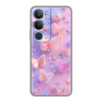 Силиконовый чехол на Vivo Y19s с принтом Бабочки