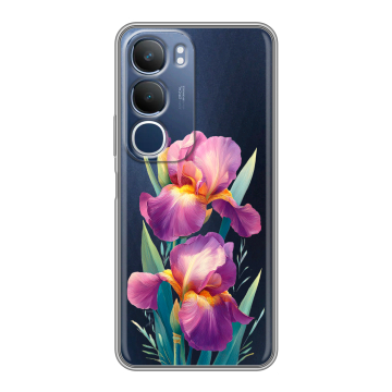 Силиконовый чехол на Vivo Y19s с принтом Цветы орхидеи Силиконовый чехол на Vivo Y19s с принтом Цветы орхидеи