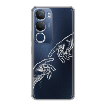 Силиконовый чехол на Vivo Y19s с принтом Сотворение мира Силиконовый чехол на Vivo Y19s с принтом Сотворение мира