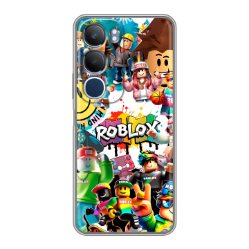 Силиконовый чехол на Vivo Y19s с принтом Roblox Роблокс Силиконовый чехол на Vivo Y19s с принтом Roblox Роблокс