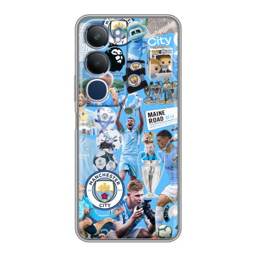 Силиконовый чехол на Vivo Y19s с принтом Man City Манчестер Сити Силиконовый чехол на Vivo Y19s с принтом Man City Манчестер Сити