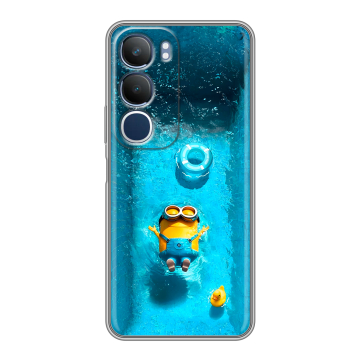 Силиконовый чехол на Vivo Y19s с принтом Миньоны Силиконовый чехол на Vivo Y19s с принтом Миньоны