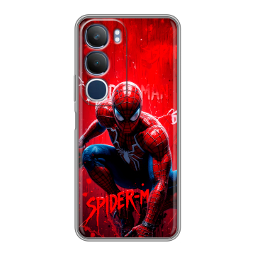 Силиконовый чехол на Vivo Y19s с принтом Spiderman Человек паук Силиконовый чехол на Vivo Y19s с принтом Spiderman Человек паук