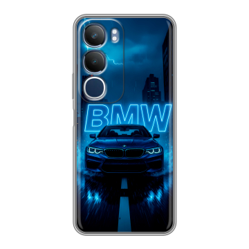 Силиконовый чехол на Vivo Y19s с принтом BMW БМВ