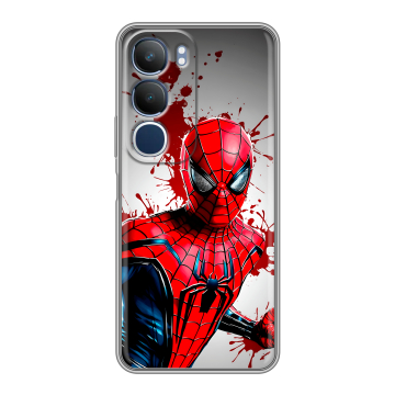 Силиконовый чехол на Vivo Y19s с принтом Spiderman Человек паук