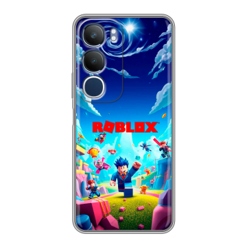 Силиконовый чехол на Vivo Y19s с принтом Roblox Роблокс