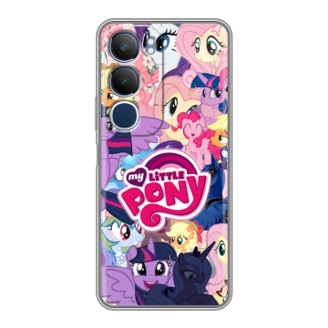 Силиконовый чехол на Vivo Y19s с принтом My little pony Дружба чудо Силиконовый чехол на Vivo Y19s с принтом My little pony Дружба чудо
