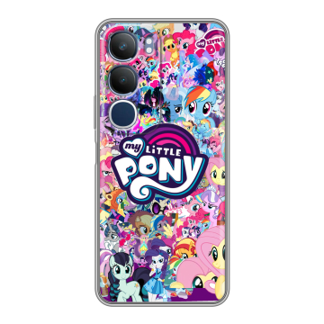 Силиконовый чехол на Vivo Y19s с принтом My little pony Дружба чудо
