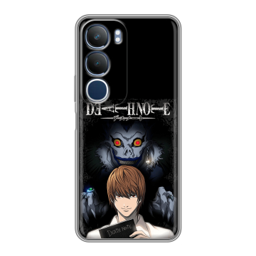 Силиконовый чехол на Vivo Y19s с принтом Death note Тетрадь смерти Силиконовый чехол на Vivo Y19s с принтом Death note Тетрадь смерти