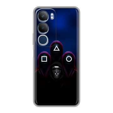 Силиконовый чехол на Vivo Y19s с принтом Игра Кальмара Силиконовый чехол на Vivo Y19s с принтом Игра Кальмара