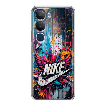 Силиконовый чехол на Vivo Y19s с принтом Nike Найк
