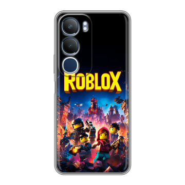 Силиконовый чехол на Vivo Y19s с принтом Roblox Роблокс