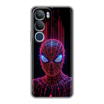 Силиконовый чехол на Vivo Y19s с принтом Spiderman Человек паук