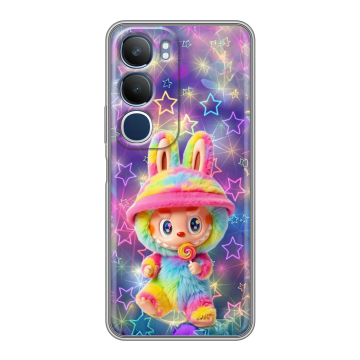 Силиконовый чехол на Vivo Y19s с принтом Labubu Лабубу