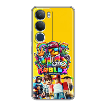 Силиконовый чехол на Vivo Y19s с принтом Roblox Роблокс