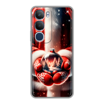 Силиконовый чехол на Vivo Y19s с принтом Новый год Силиконовый чехол на Vivo Y19s с принтом Новый год