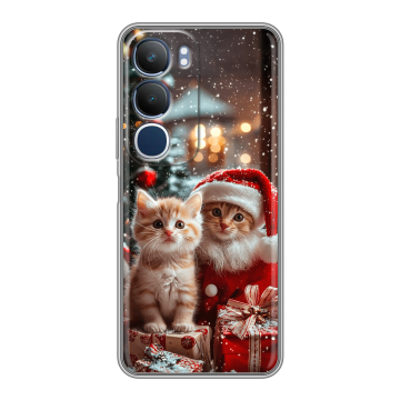 Силиконовый чехол на Vivo Y19s с принтом Новый год Силиконовый чехол на Vivo Y19s с принтом Новый год