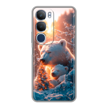 Силиконовый чехол на Vivo Y19s с принтом Новый год Силиконовый чехол на Vivo Y19s с принтом Новый год