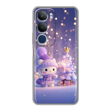 Силиконовый чехол на Vivo Y19s с принтом Новый год Силиконовый чехол на Vivo Y19s с принтом Новый год