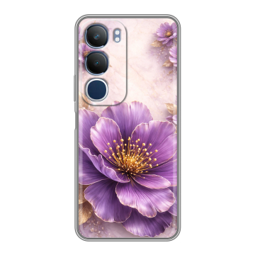 Силиконовый чехол на Vivo Y19s с принтом женский