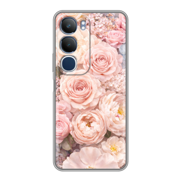 Силиконовый чехол на Vivo Y19s с принтом женский
