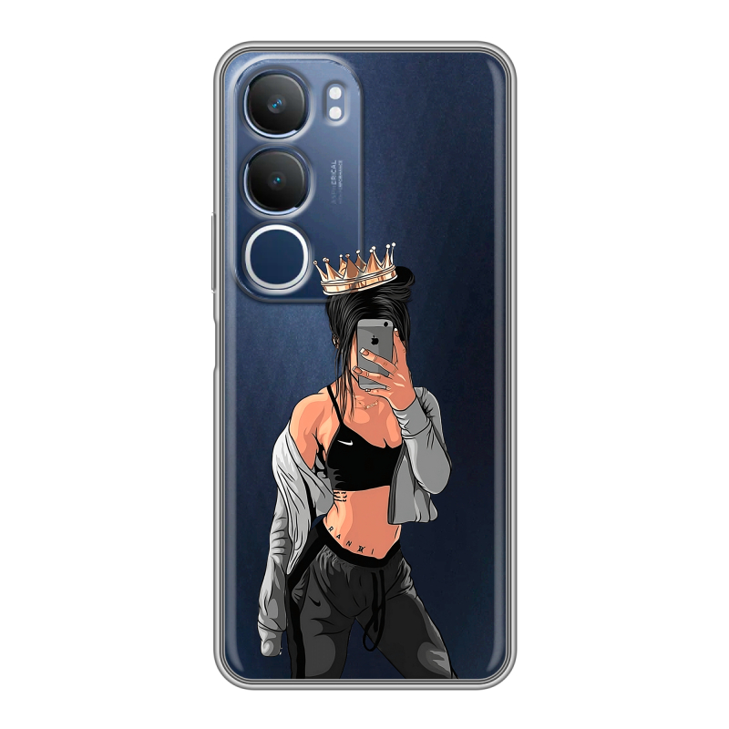 Силиконовый чехол на Vivo Y19s с принтом Женские принты Силиконовый чехол на Vivo Y19s с принтом Женские принты