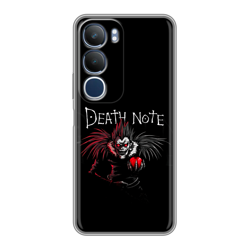 Силиконовый чехол на Vivo Y19s с принтом Death note Тетрадь смерти Силиконовый чехол на Vivo Y19s с принтом Death note Тетрадь смерти
