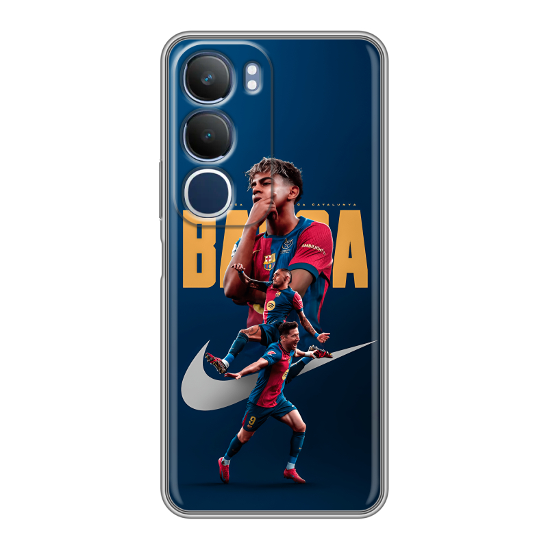 Силиконовый чехол на Vivo Y19s с принтом Барселона Barca Yamal Силиконовый чехол на Vivo Y19s с принтом Барселона Barca Yamal