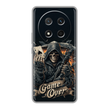 Силиконовый чехол на Honor X9c с принтом Скелет карты Силиконовый чехол на Honor X9c с принтом Скелет карты