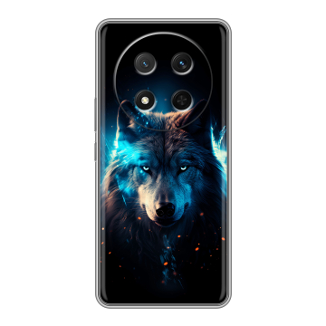 Силиконовый чехол на Honor X9c с принтом Волк ночной