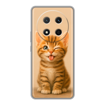 Силиконовый чехол на Honor X9c с принтом котенок