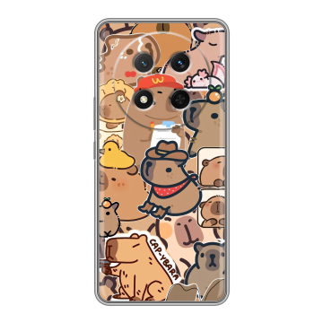 Силиконовый чехол на Honor X9c с принтом капибара