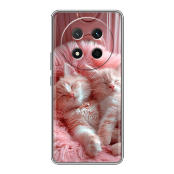 Силиконовый чехол на Honor X9c с принтом котята котики