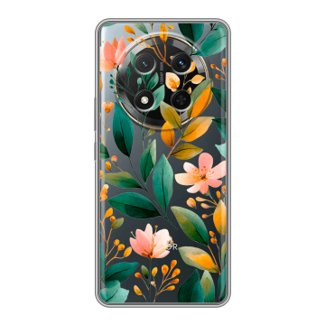 Силиконовый чехол на Honor X9c с принтом Цветы паттерн