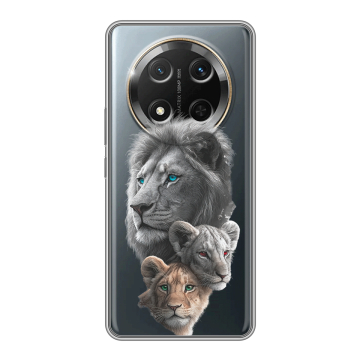 Силиконовый чехол на Honor X9c с принтом Львы