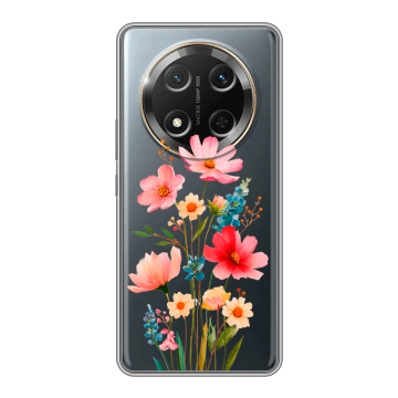 Силиконовый чехол на Honor X9c с принтом Цветы