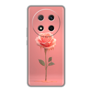 Силиконовый чехол на Honor X9c с принтом Розовая роза