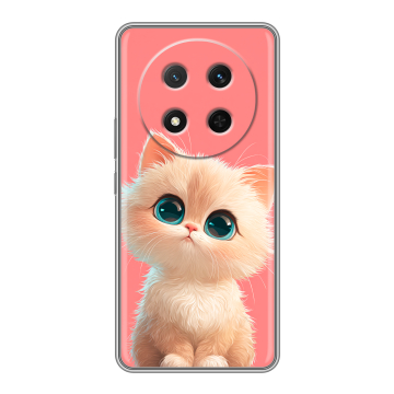 Силиконовый чехол на Honor X9c с принтом Розовый котенок