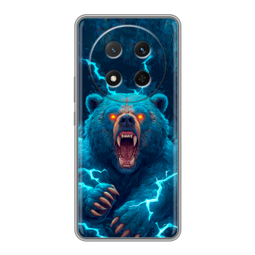 Силиконовый чехол на Honor X9c с принтом Медведь