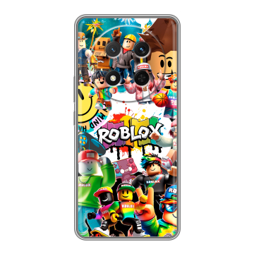 Силиконовый чехол на Honor X9c с принтом Roblox Роблокс