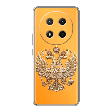 Силиконовый чехол на Honor X9c с принтом Герб Флаг России