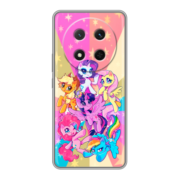 Силиконовый чехол на Honor X9c с принтом My little pony Дружба чудо