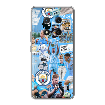 Силиконовый чехол на Honor X9c с принтом Man City Манчестер Сити