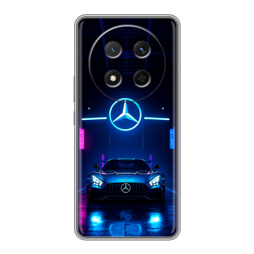Силиконовый чехол на Honor X9c с принтом Mercedes Мерседес