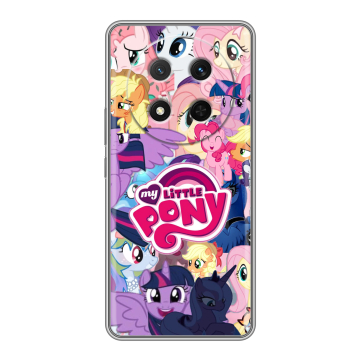 Силиконовый чехол на Honor X9c с принтом My little pony Дружба чудо