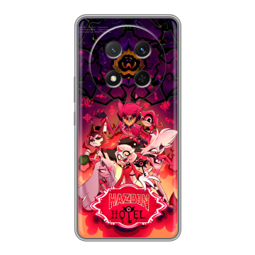Силиконовый чехол на Honor X9c с принтом Hazbin Hotel Отель Хазбин